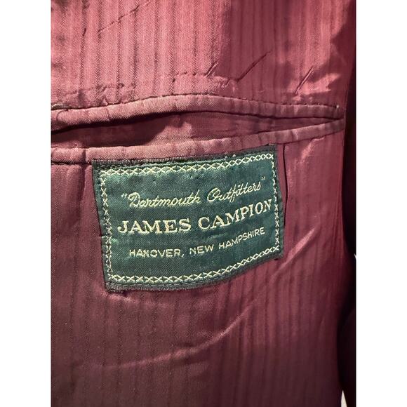 Vintage Dartmouth Rowing Club Sport Coat Jacket Navy Green Gold Size 44 JL - Picture 10 of 15